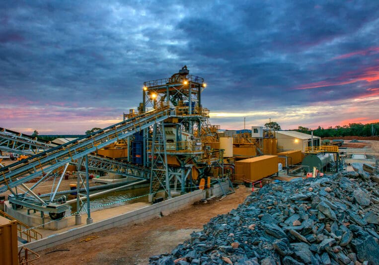 a large setup infrastructure for mining gold and other minerals in Australia.